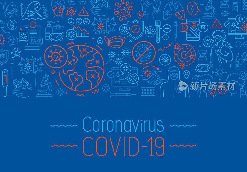 COVID-19模式图标