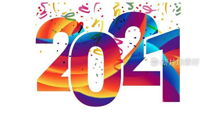 新年快乐。圣诞传单，贺卡，小册子的模板。