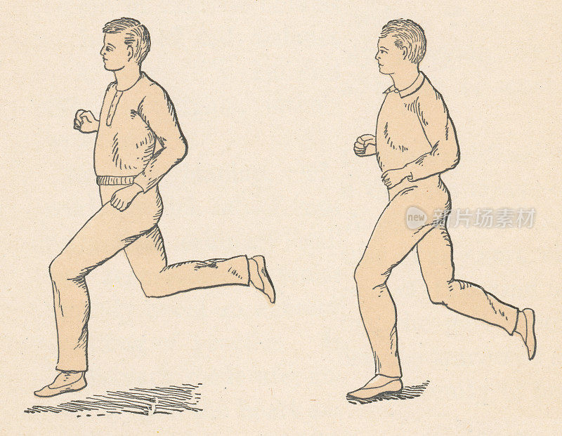 良好的跑步姿势――19世纪