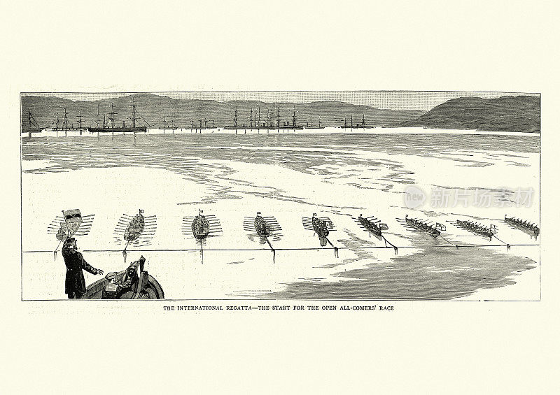 国际赛船会，帆船比赛的开始，1886年
