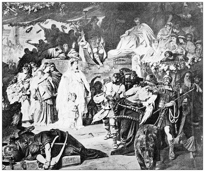 古老的罗马旅行照片:日耳曼尼克斯的胜利
