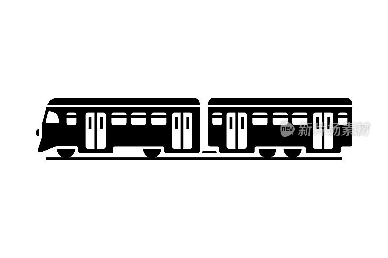 火车图标矢量设计。