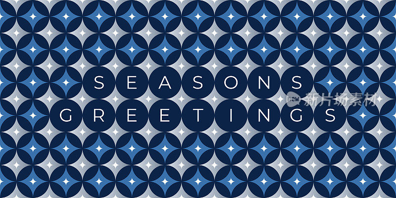 节日贺卡与现代几何背景。