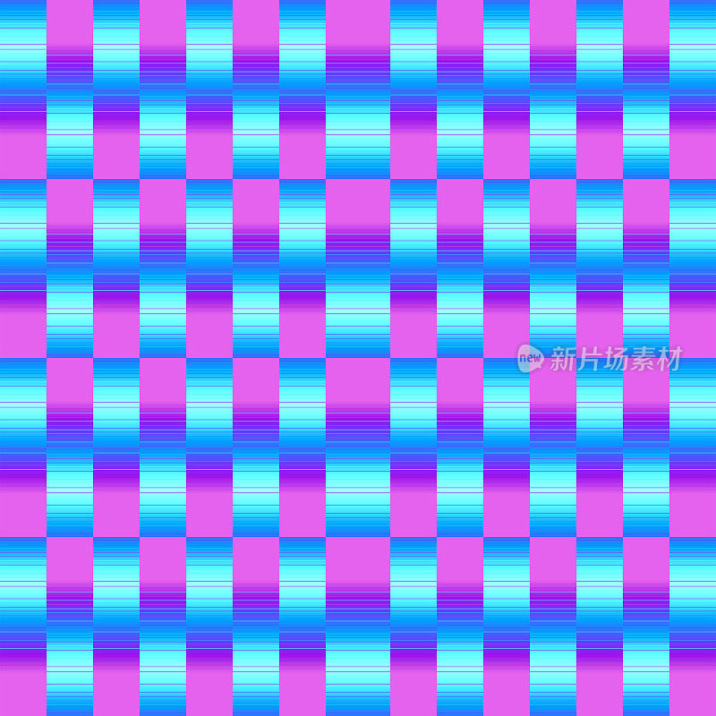 青色和紫色的网格图案