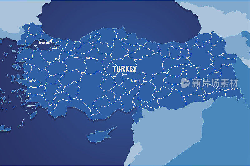 Turkey-Blue地图