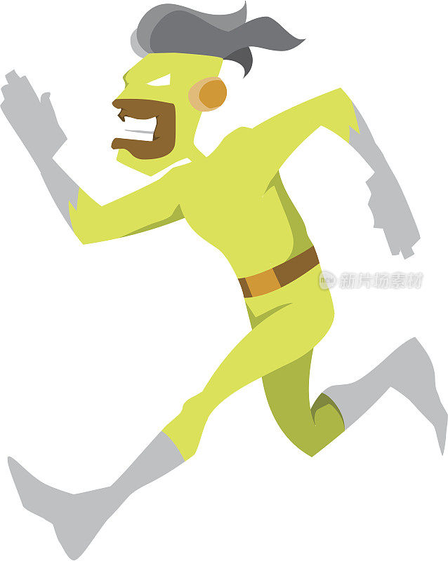 奔跑的绿人性格