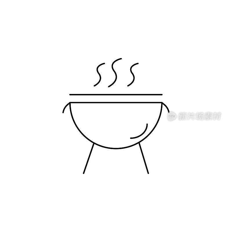 木炭烤架图标