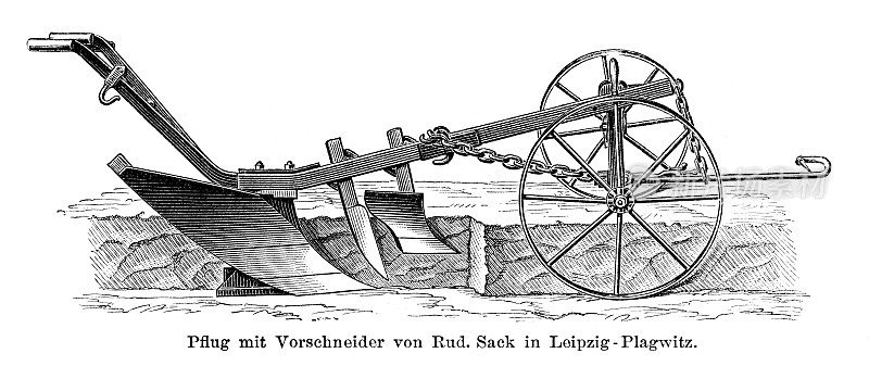 德国犁农具插图1897年