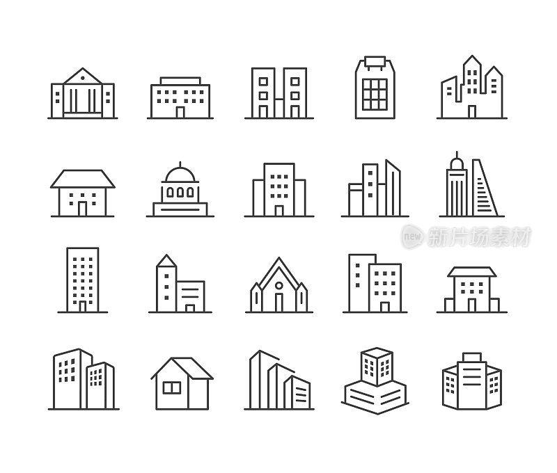 建筑图标集-经典系列
