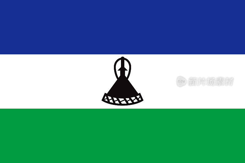 莱索托非洲国旗