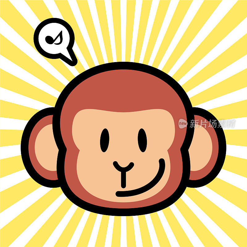 可爱的猴子角色设计