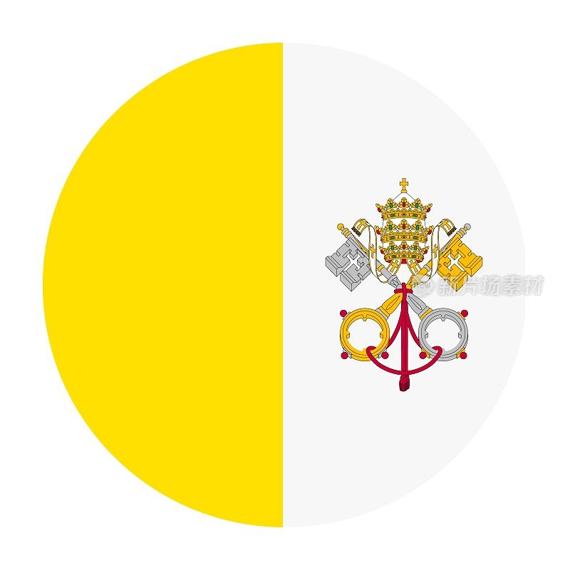梵蒂冈国旗，罗马教廷