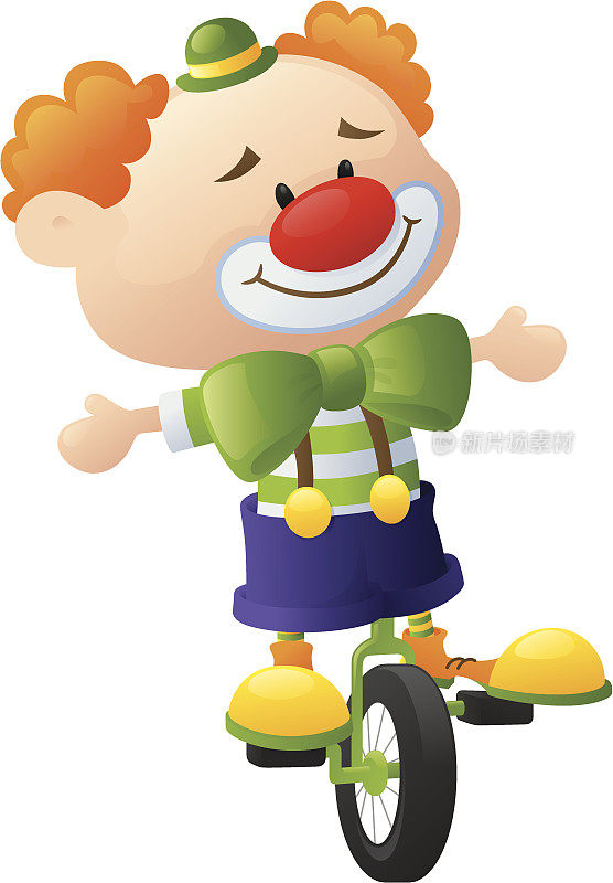 骑自行车的小丑