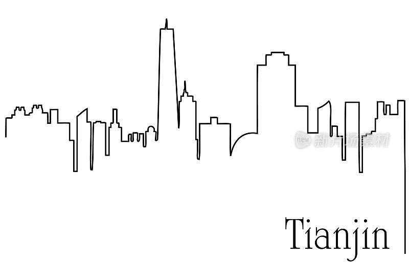 天津市一线图背景
