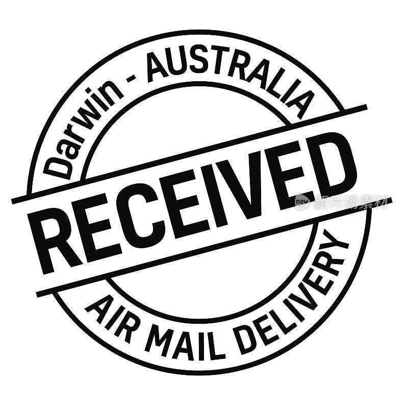 达尔文，澳大利亚邮政派送邮票