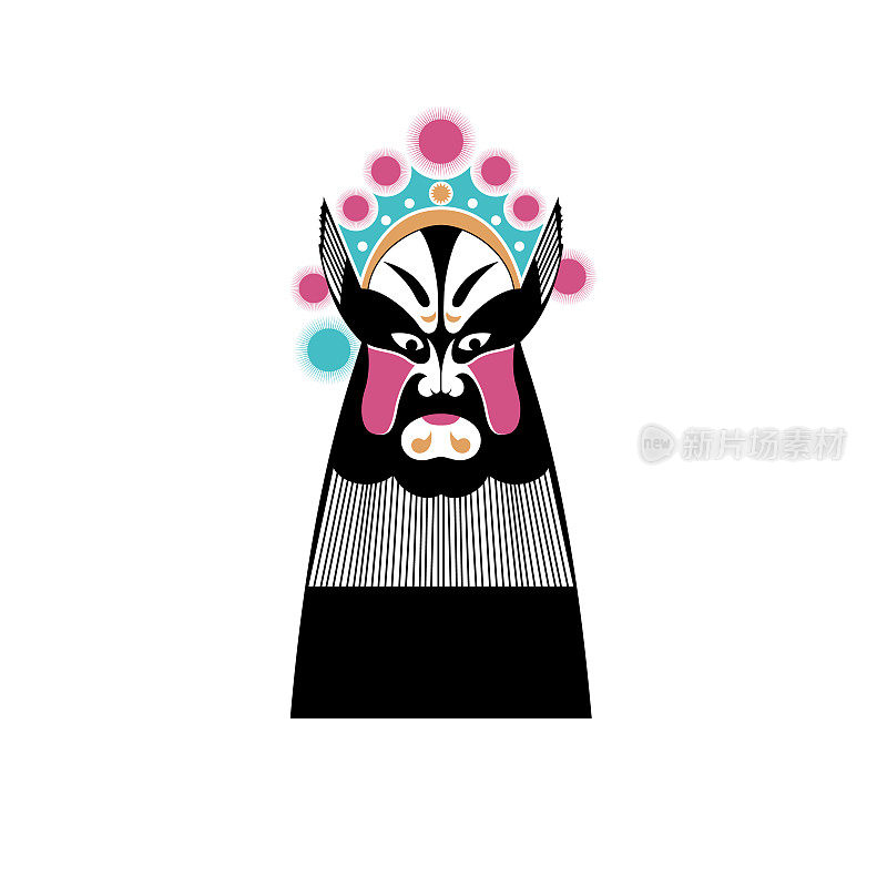 京剧脸谱(中国传统剪纸艺术)