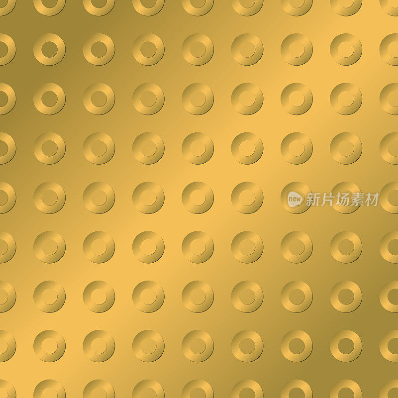 金色甜甜圈形状在矩阵模式-向量