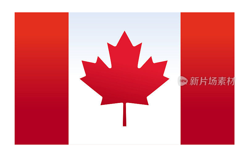 加拿大国旗孤立在一个透明的背景