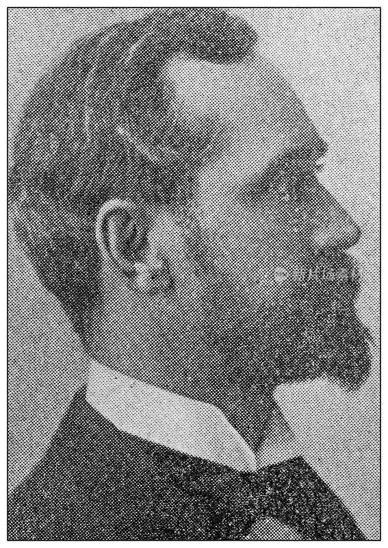 著名人物的古董肖像:查尔斯・W・雷蒙德