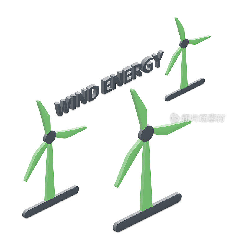 风能可再生能源等距图