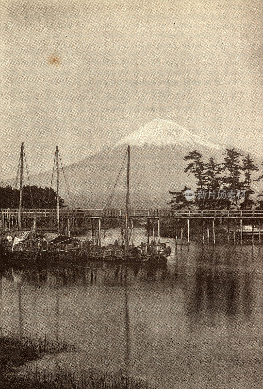 日本富士山，19世纪