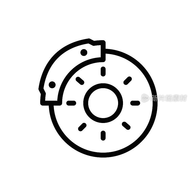 盘式制动器,汽车服务线路图标