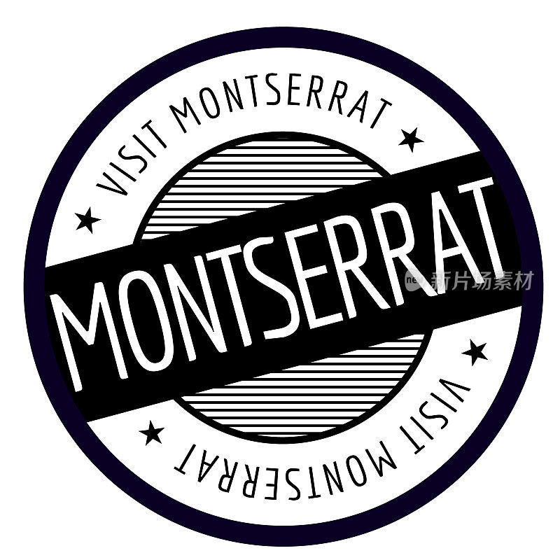 蒙特塞拉特岛地理邮票