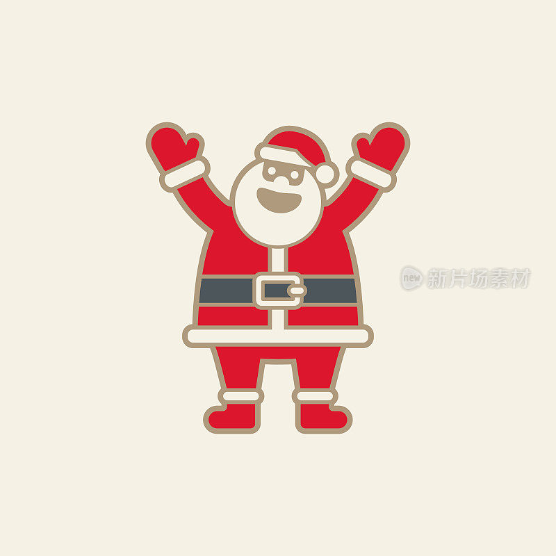 圣诞老人无缝图案
