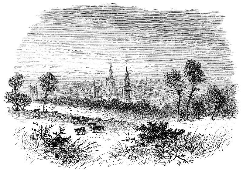 英国林肯郡的斯坦福德镇――19世纪