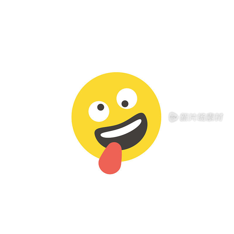 Emoticon大脸平面设计风格