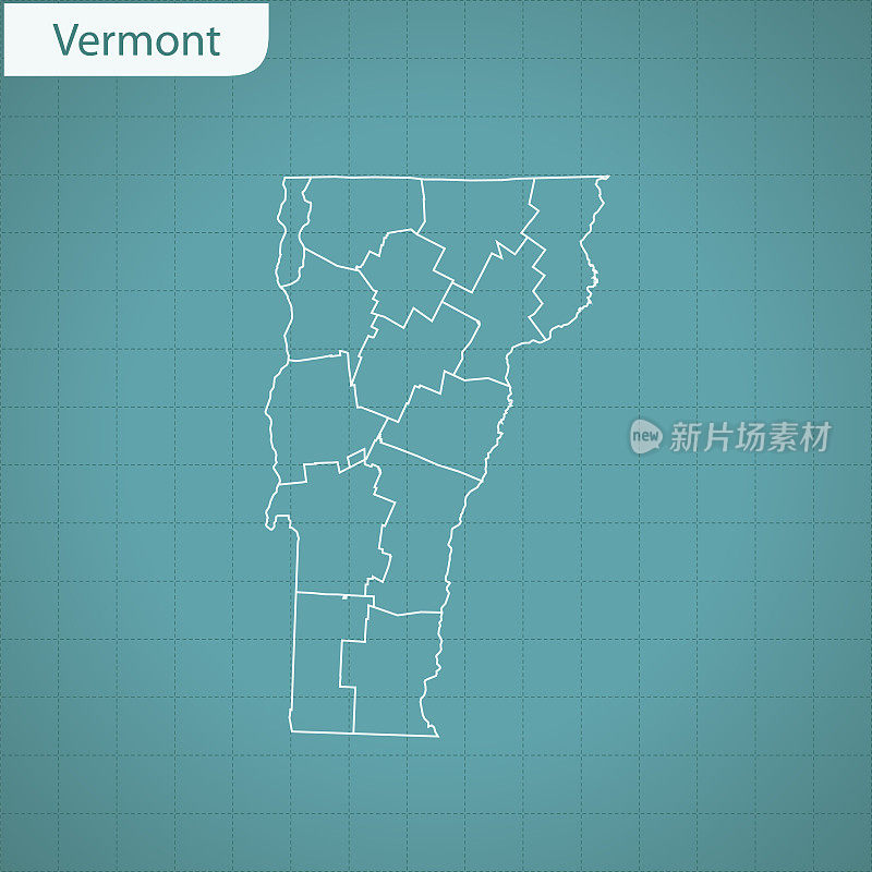 佛蒙特州地图