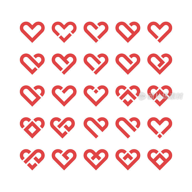 心图标,爱的概念