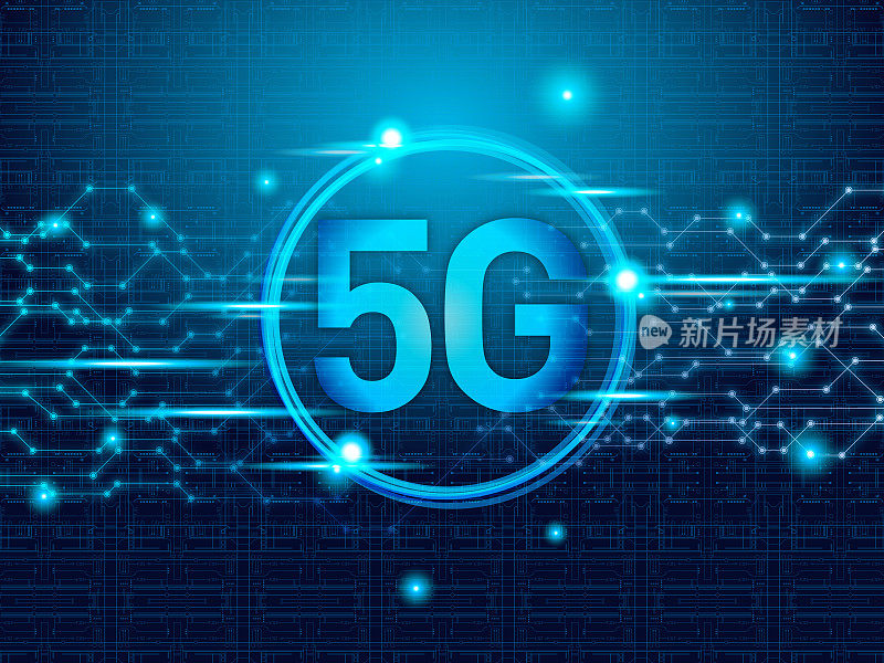 技术抽象空间网络技术背景未来蓝色5g高速通信