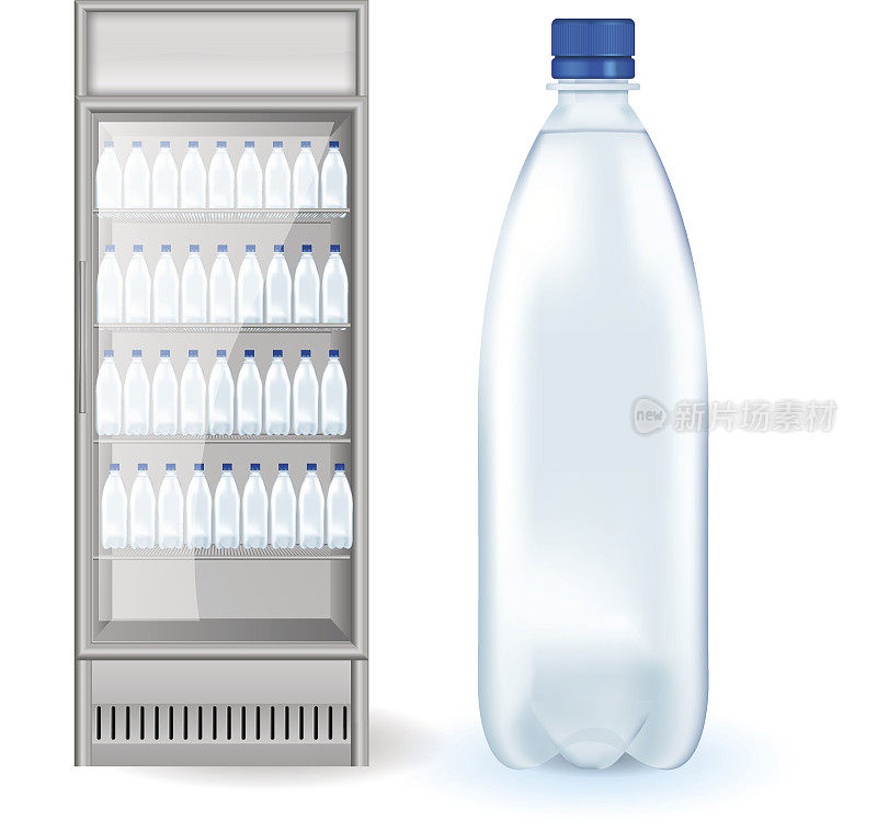 瓶装水和饮料冰箱