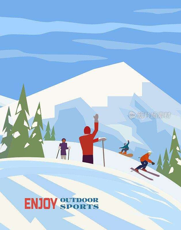 冬季运动的海报
