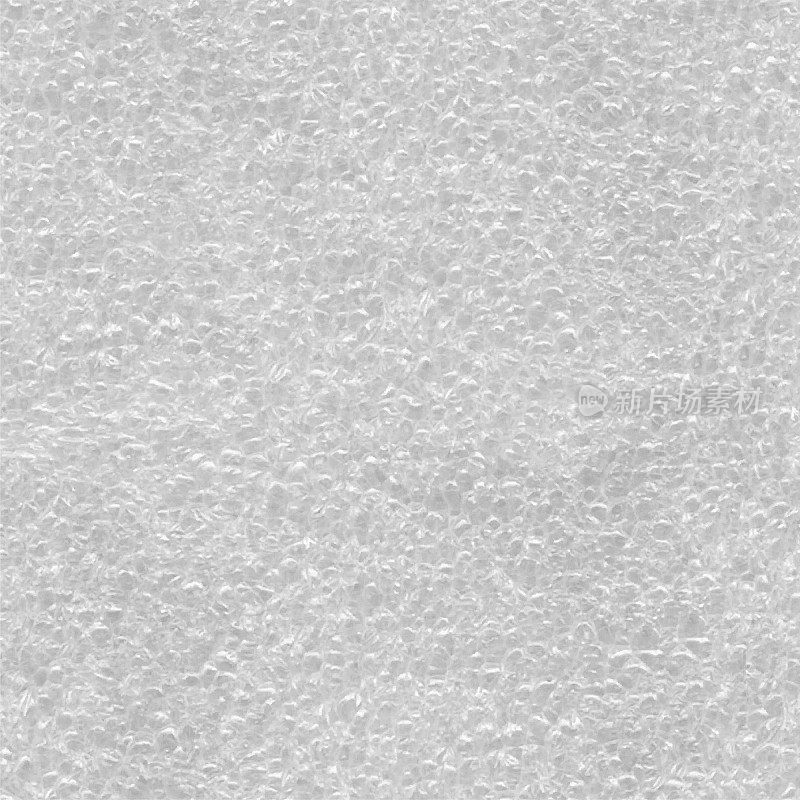 无缝白色泡沫-一块方形泡沫塑料图案在宏观抽象背景，不均匀凌乱的结构与可见的小细胞-空气气泡-紧密排列在一起-纺织图案设计说明