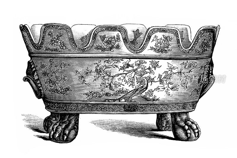 中国十八世纪的鱼缸