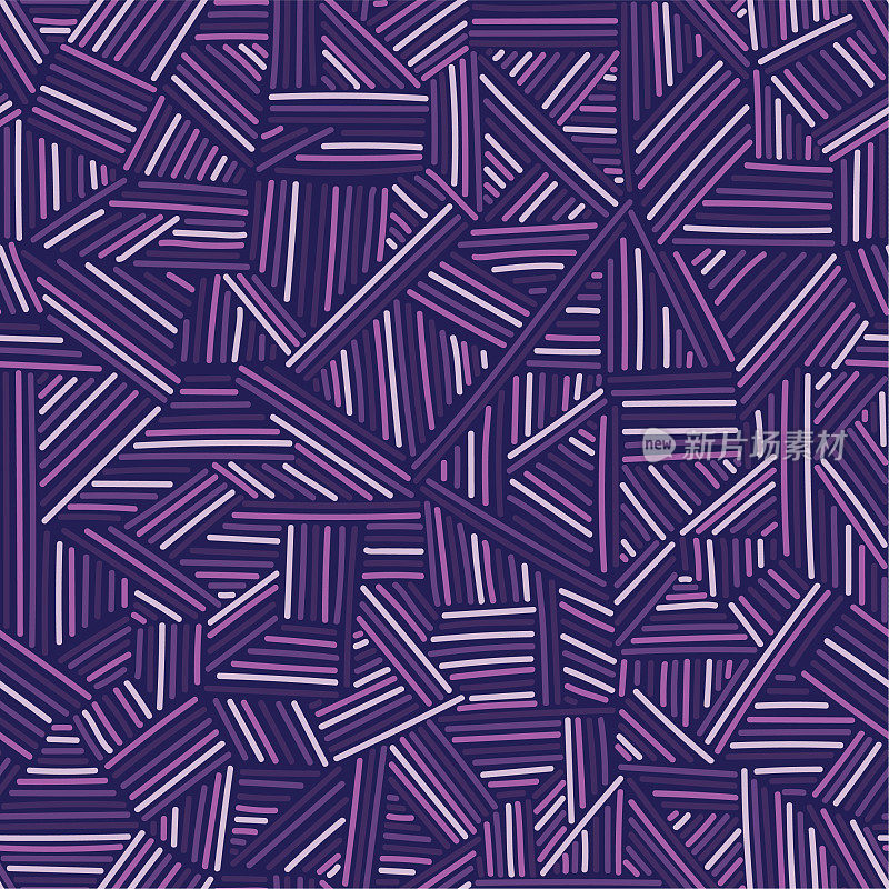 徒手紫色条纹三角形图案