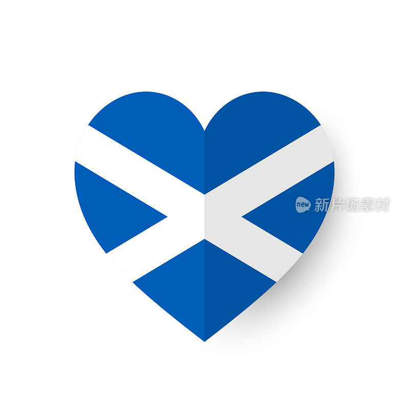 苏格兰国旗图标。向量