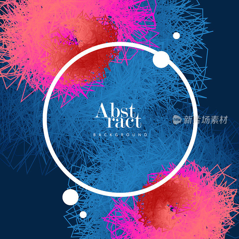 封面设计模板。由各种重叠元素组成的矢量插图。