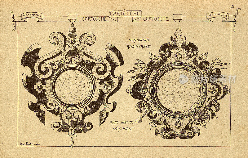 建筑雕花，文艺复兴，建筑史，装饰和设计，艺术，法国，维多利亚，19世纪