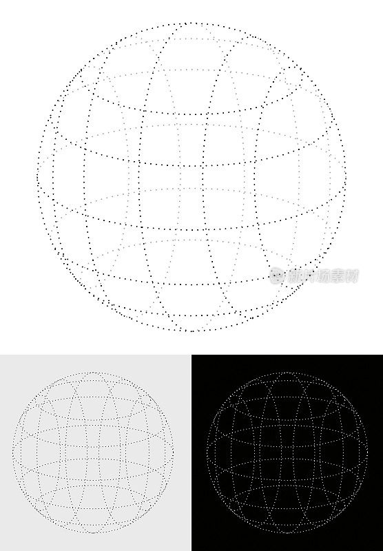 抽象点地球形状的行星