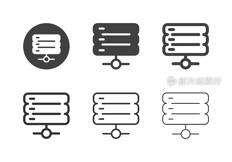 数据网络服务器图标-多系列