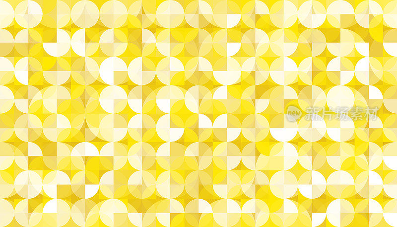 无缝抽象包豪斯黄色图案