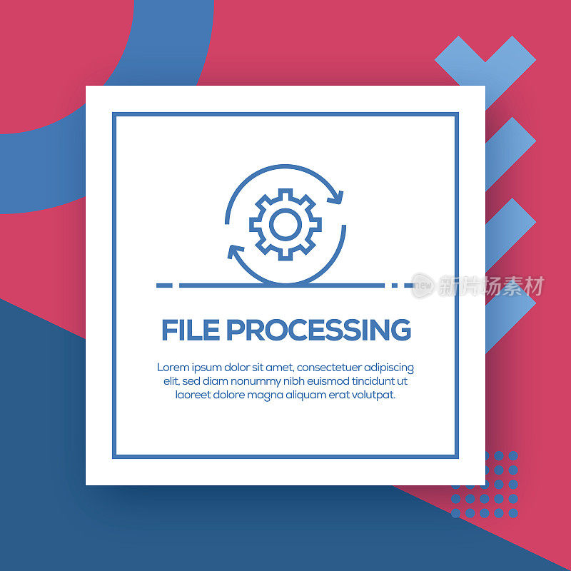 文件处理矢量线图标-简单的细线图标，优质设计元素