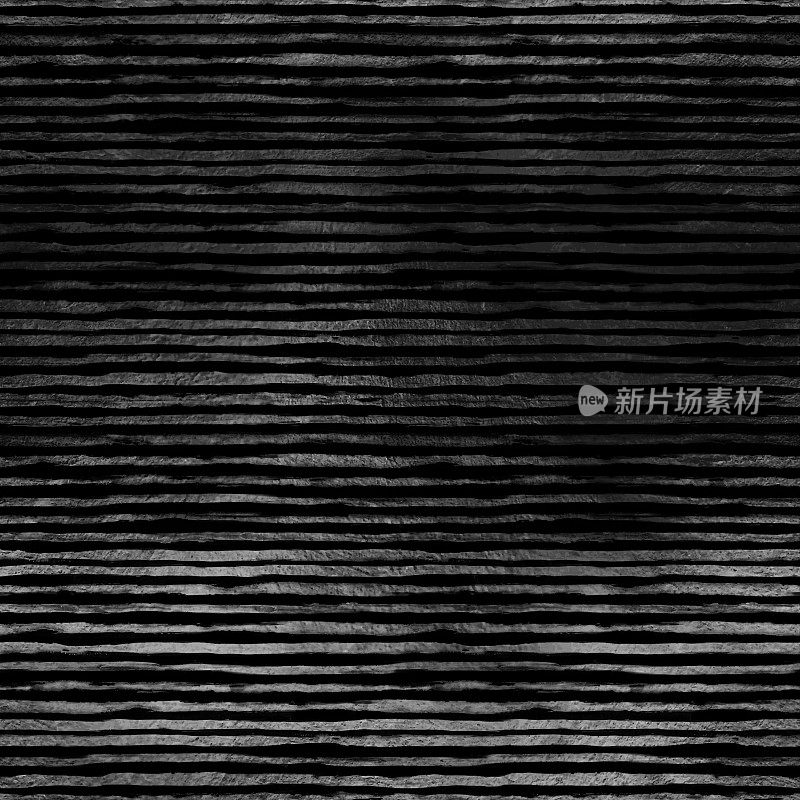 银色薄片平行排列在黑色表面上-孤立的线条与不规则边缘反射光-矢量插图与表面可见粗糙纹理