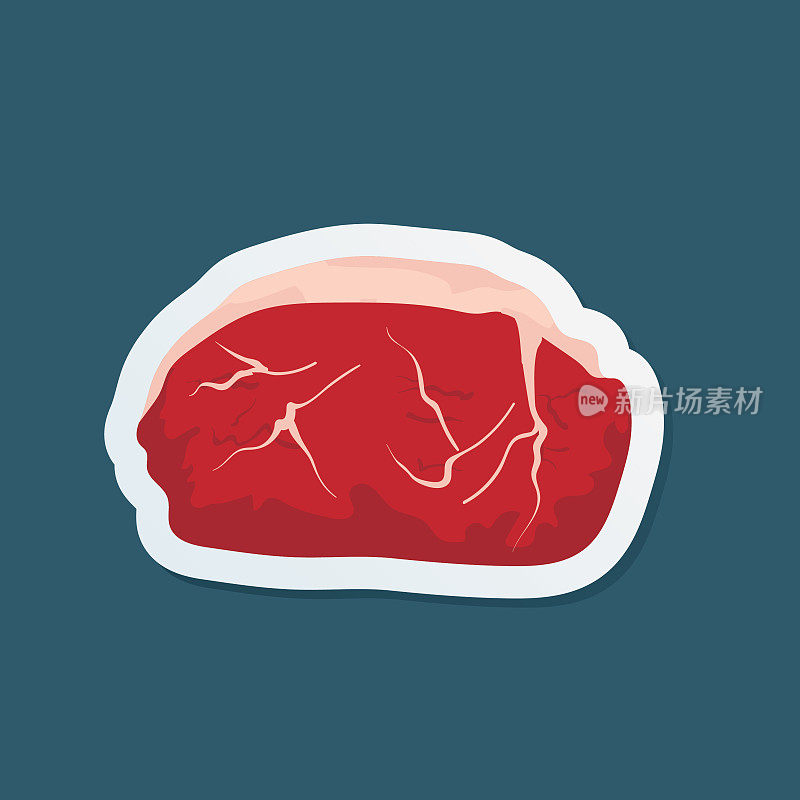 鲜肉图标贴纸