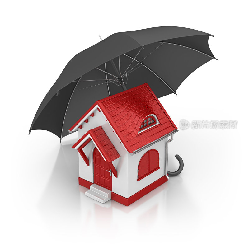 房子和雨伞
