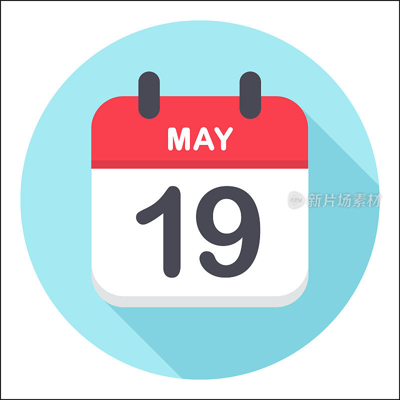 5月19日-日历图标-圆