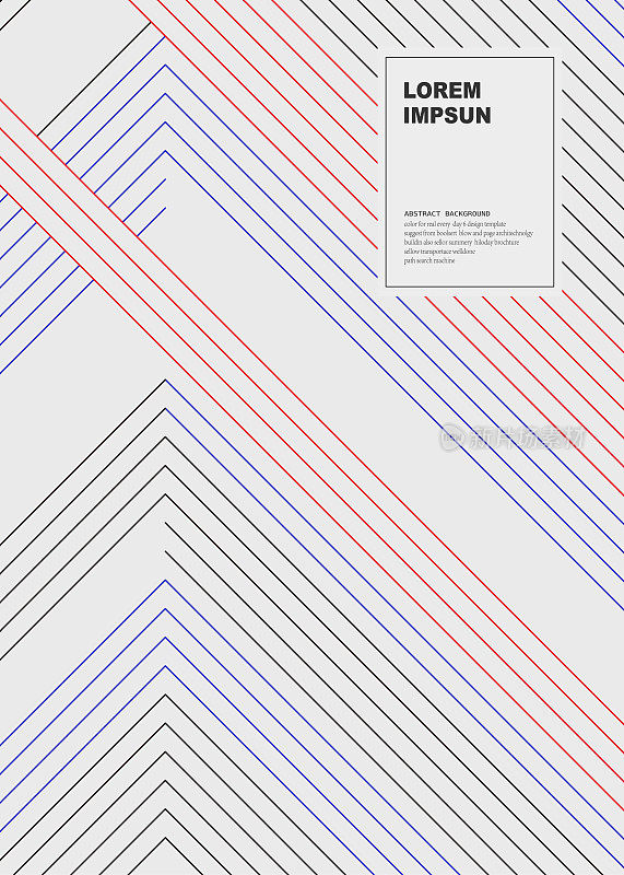 红黑几何线条抽象图案宣传册设计背景